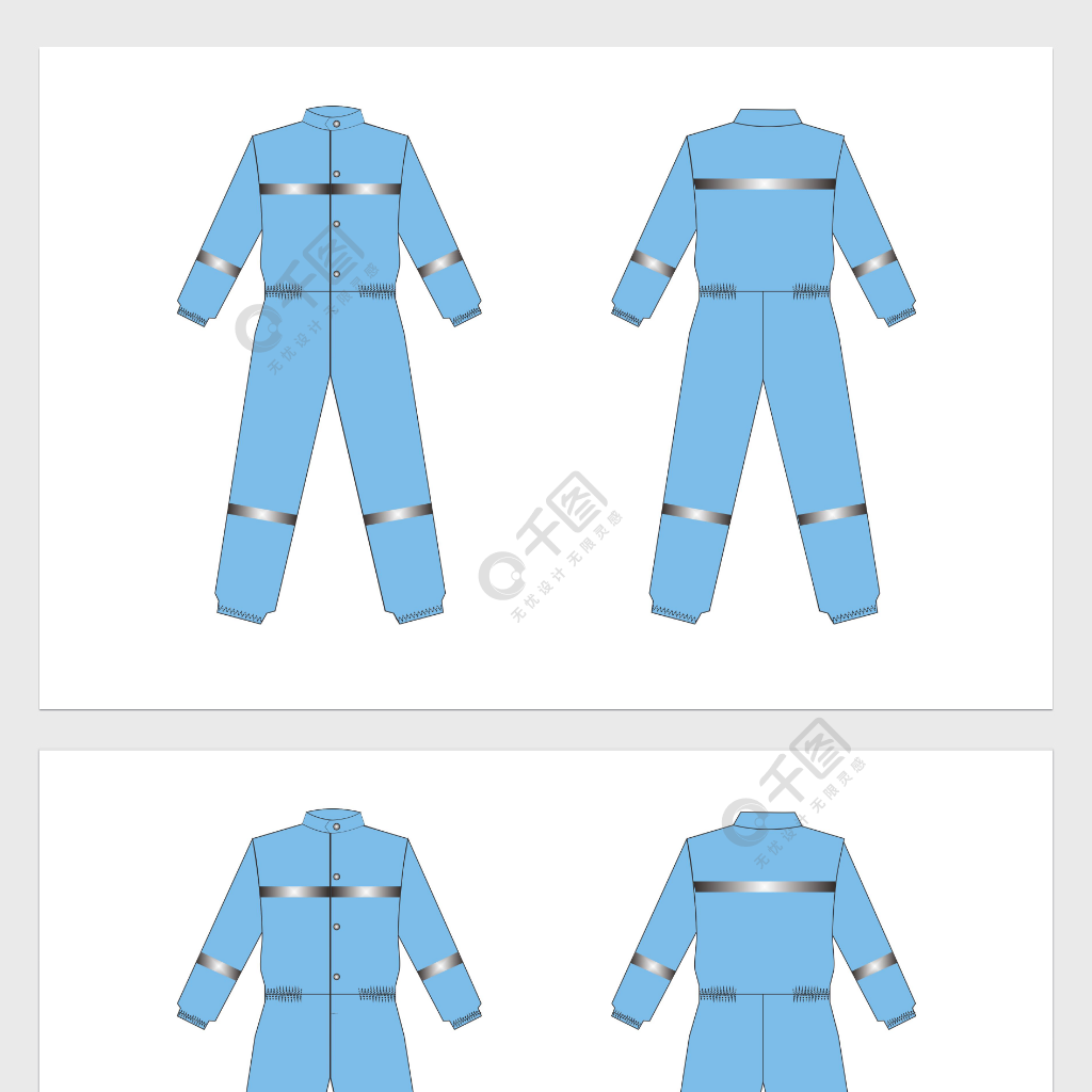 服裝設計效果圖防護服男女款勞保服飾繪畫1年前發(fā)布